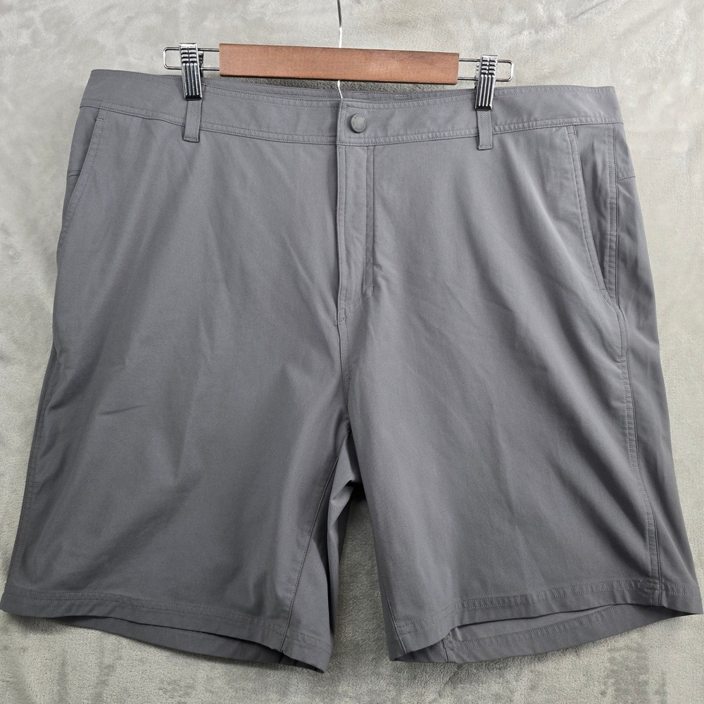RHONE Commuter Chino Shorts Size 41‎ Gray Polyester Shorts Flat Front Casual